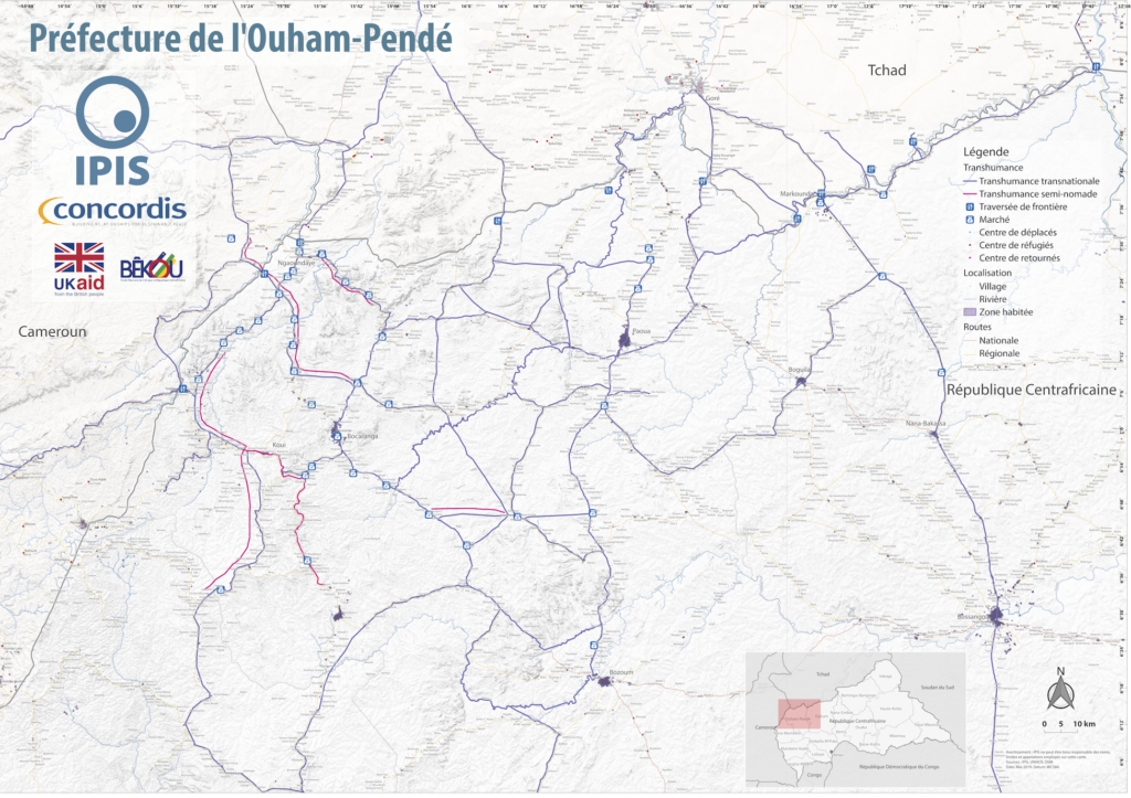 Map Pastoralism Ouham Pendé