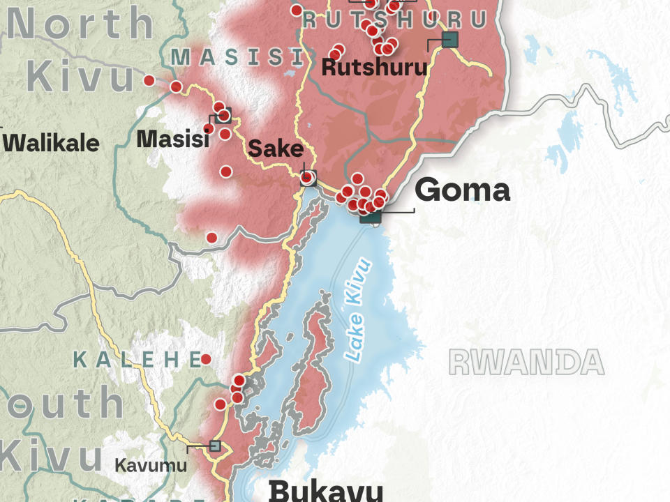 Mapping the M23's area of influence