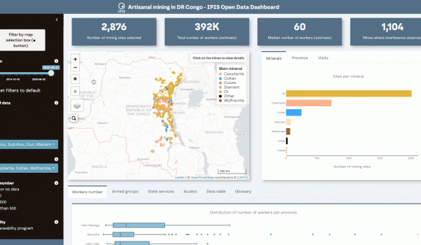 Open Data Dashboard of ASM in DRC