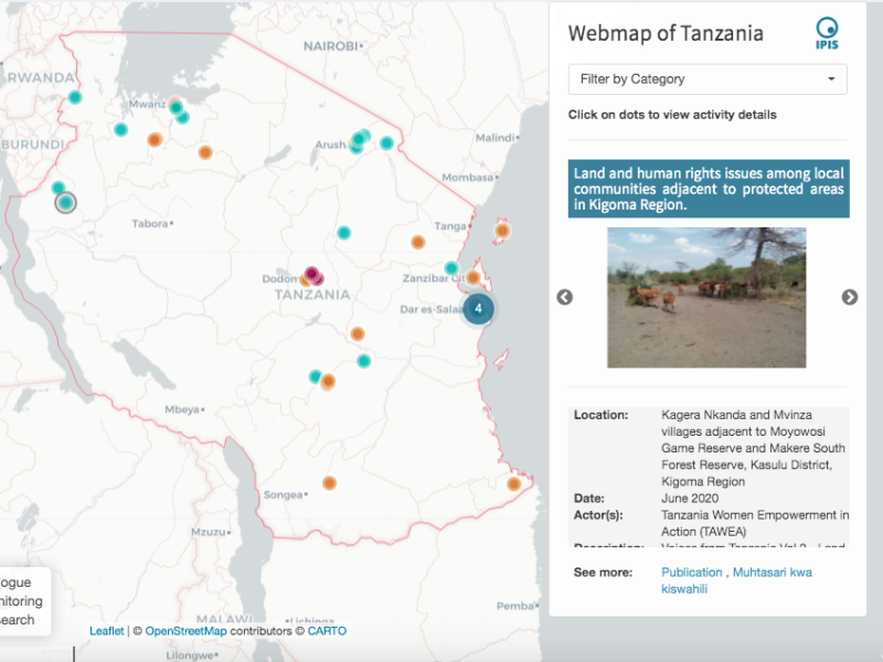 Webmap B&HR Tanzania